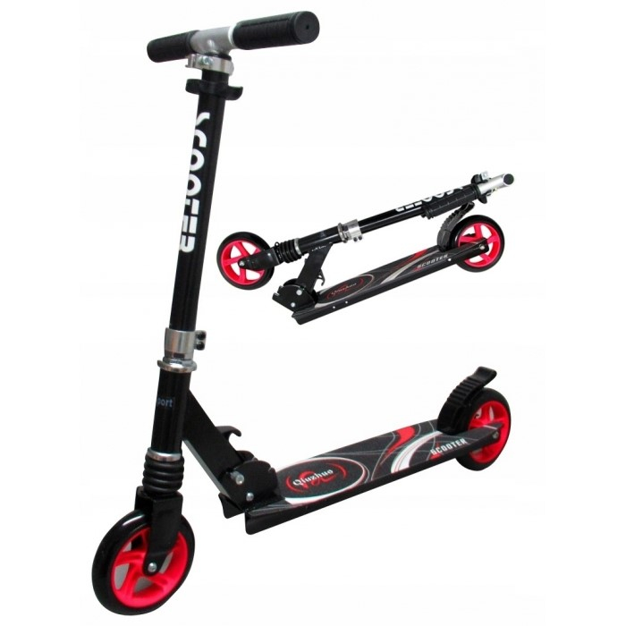 Trotineta pliabila cu roti de 145 mm R-Sport H7 - Negru - Rosu [1]