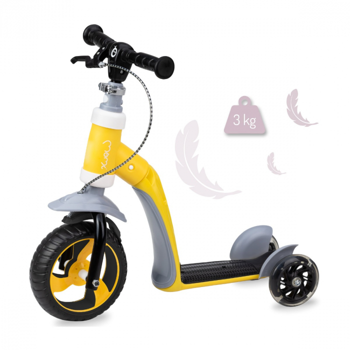 Trotineta transformabila 2 in 1 MoMi ELIOS Yellow [6]