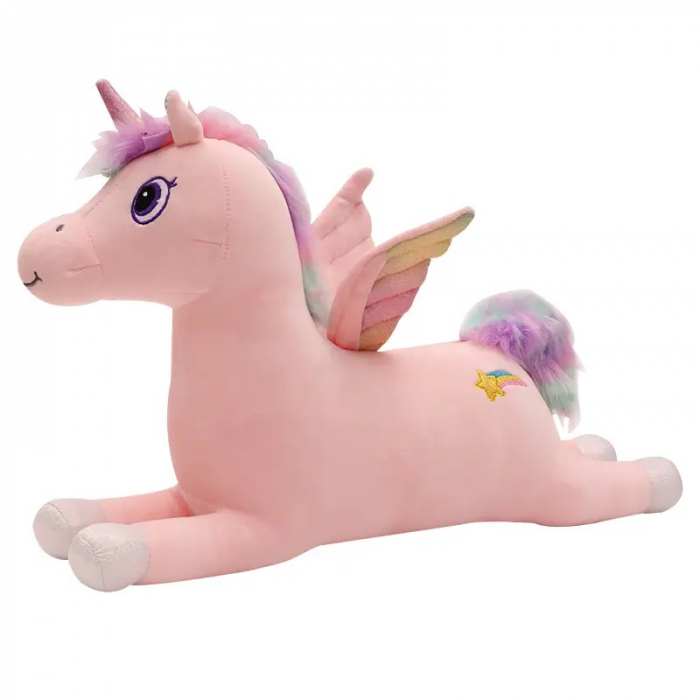 Unicorn din plus 100 cm roz [1]