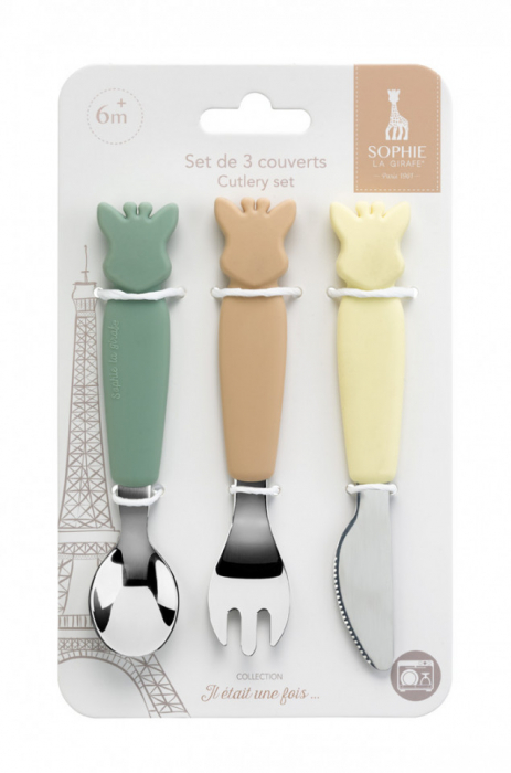 Vulli Set 3 tacamuri maner silicon Girafa Sophie [3]