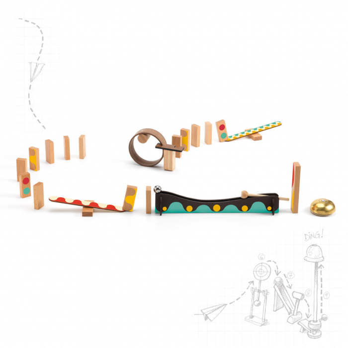 Set de constructie trasee Zig & Go Dring 25 piese, Djeco [5]