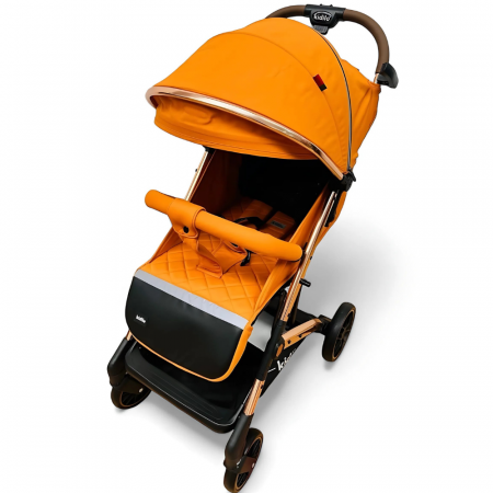 Carucior Sport pentru Copii, Sistem de Pliere Tip Troller - Portocaliu [6]
