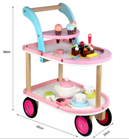 Reduceri - Idei de cadouri! - Carucior cu desert -  roz