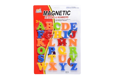 Jucarii magnetice - Invata alfabetul - Litere de tipar magnetice - dimensiuni 4 x 3 cm