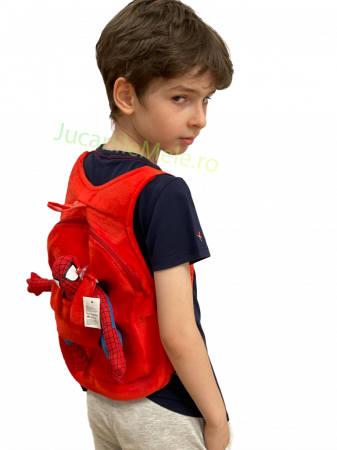Rucsac din plus de tip ghiozdanel pentru copii Rosu SpiderMan [2]