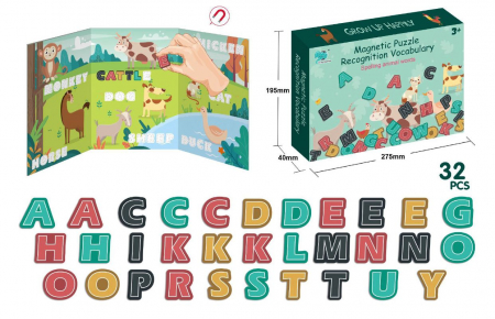 Puzzle Magnetic Educativ cu Litere, 32 de Piese [2]