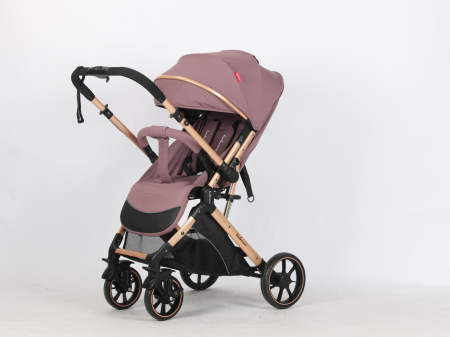 Carucior Sport Tip Troller Pliabil, Maner Reversibil, Spatar Reglabil, ROZ PUDRA [4]
