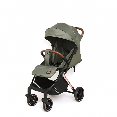 Carucioare - Carucior 2 in 1 Sport, Pliere tip Troller, cu Pozitie de Somn si Spatar Reglabil - Verde