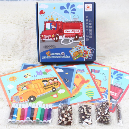 Jucarii fete - Joc Interactiv de Creatie cu Planse de Desenat si Butoni din Lemn
