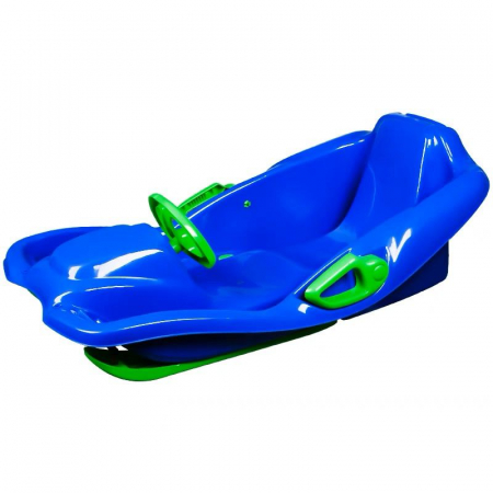 Reduceri - Idei de cadouri! - Sanie bob de viteza cu volan, din material rezistent, 98x55x33 cm