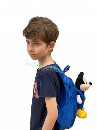 Rucsac din plus de tip ghiozdanel pentru copii Albastru Mickey Mouse [1]
