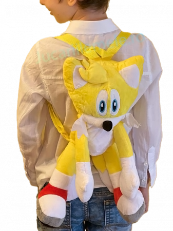 Rucsac din plus de tip ghiozdanel pentru copii Galben Miles "Tails" Prower [1]