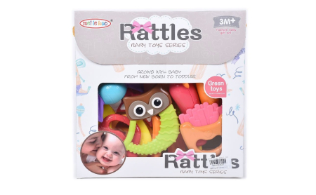Bebe 9 luni+ - Set 11 Zornaitori Senzoriale si Jucarii pentru Dentitie, Multicolor