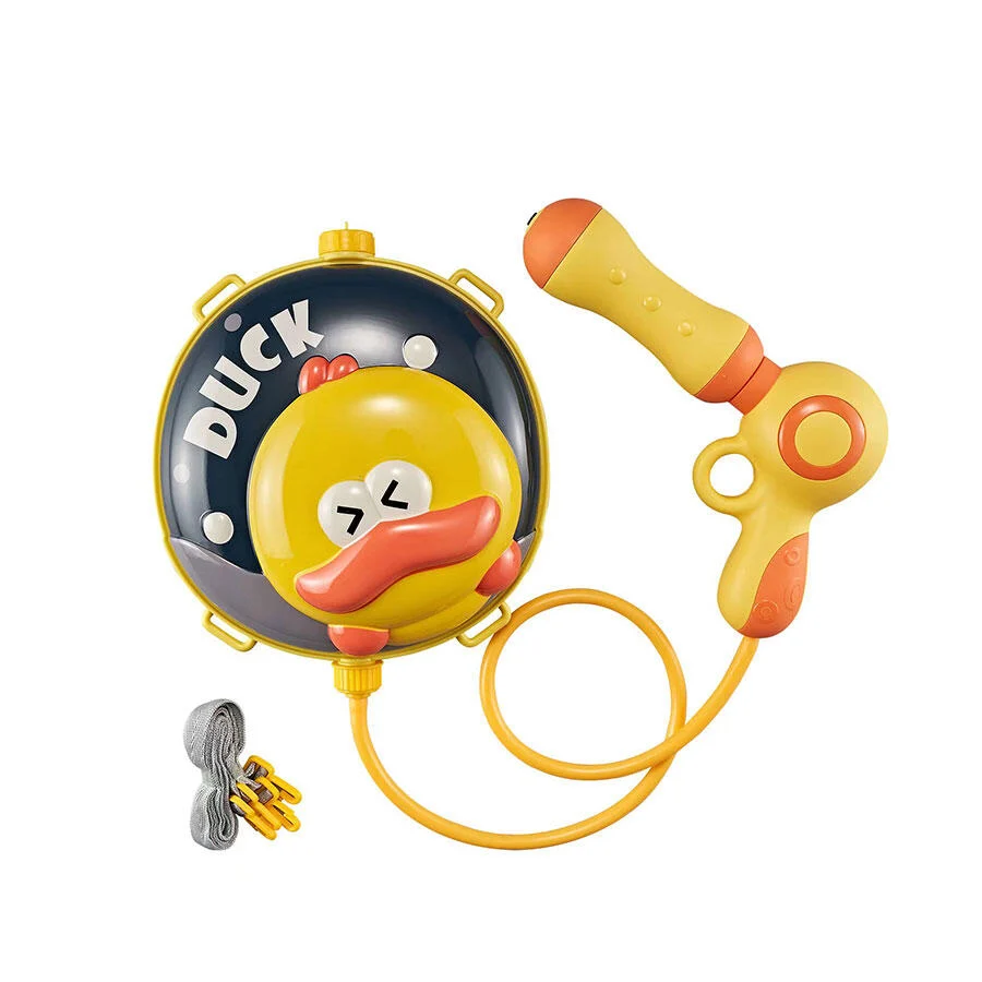 Jucarii copii si bebe - Rucsac cu Rezervor de Apa 1750 ml si Pistol pentru Copii, Bretele Reglabile, Ratusca Jucausa