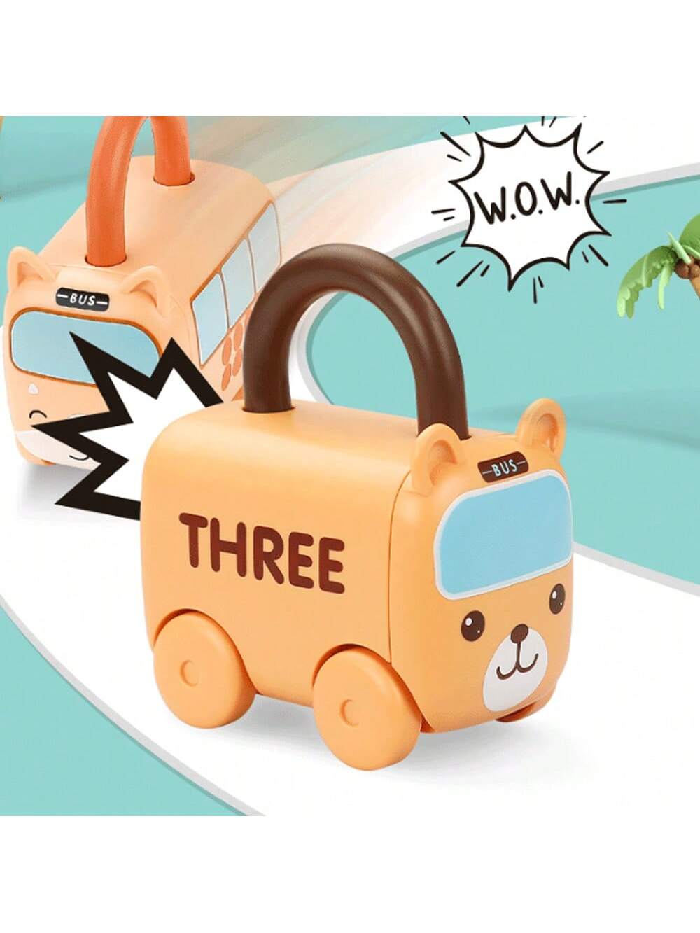 Set Puzzle Educativ cu Lacate si Chei, Animalute [6]