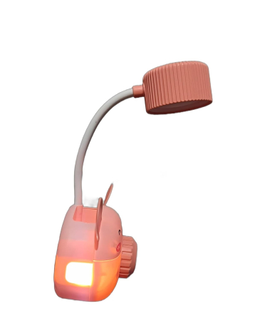 Lampa de Birou cu Ascutitoare, Miss Urechila - Roz, cu Incarcare USB si Suport Creioane [2]