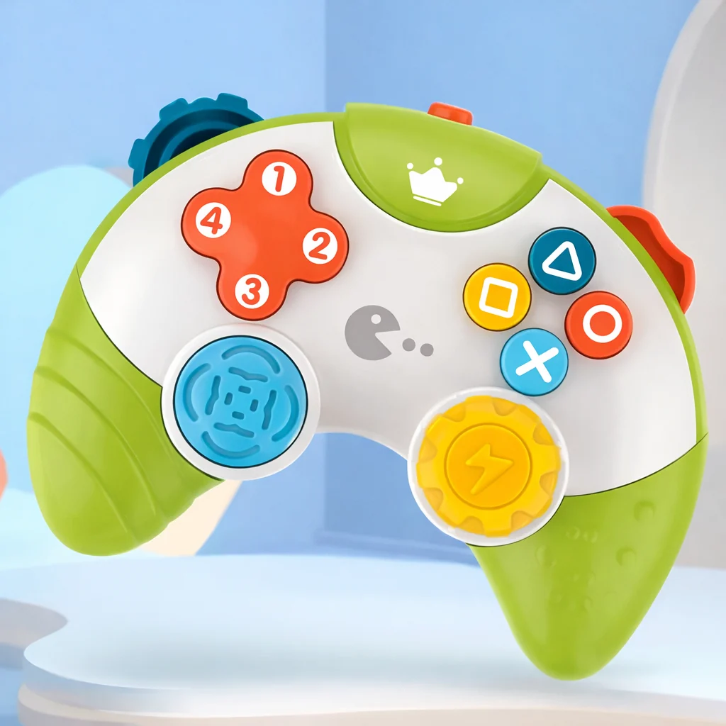 Jocuri de indemanare si dexteritate - Jucarie Educativa Tip Controler de Joc pentru Copii, cu Lumini, Muzica si Sunete