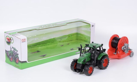 Tractor de Jucarie cu Remorca si Tambur pentru Furtun, 41 cm [2]