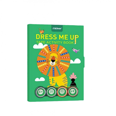 Pictura, modelaj si accesorii - Carticica Interactiva Busy Book cu 20 de Pagini Reutilizabile