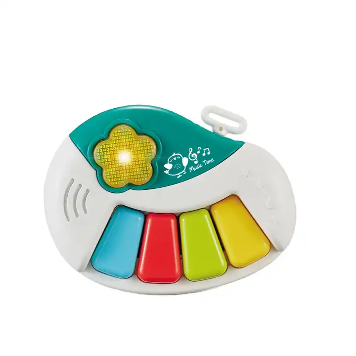 Pian Muzical pentru bebelusi, 4 Butoane, cu Lumina si Cantecele [1]