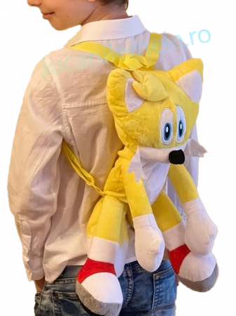 Rucsac din plus de tip ghiozdanel pentru copii Galben Miles "Tails" Prower [3]
