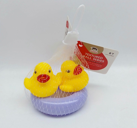 Pentru Bebe - Set de Jucarii pentru Baie cu 2 Ratuste si Colac Plutitor
