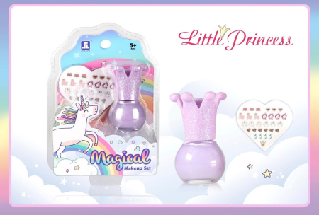 Jucarii fete - Oja pentru Fetite Set cu Stickere pentru Unghii, Ambalaj Unicorn