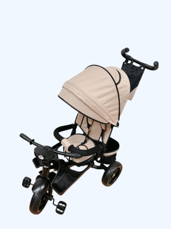 Tricicleta Evolutiva 4 in 1 cu Scaun Reversibil, Maner Parental, 8 Luni+, Crem [2]