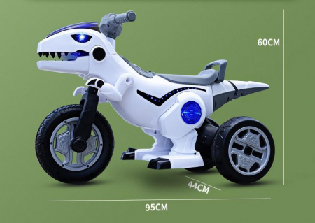 Motocicleta Electrica, Model Dinozaur, 2 Motoare si Acumulator 12V [7]