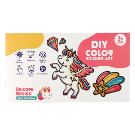 Set de Pictura DIY Unicorn cu Stickere si Culori [2]