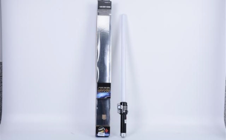 Copii 4 ani+ - Sabie Laser de Jucarie pentru Copii, cu Efecte Luminoase, Baterii Incluse