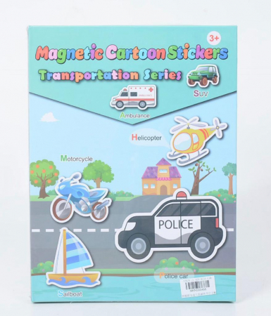 Jucarii magnetice - Carte Educativa cu Stickere Magnetice si Tablita de Scris