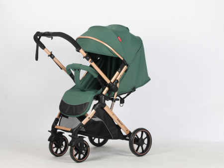 Carucior Sport Tip Troller Pliabil, Maner Reversibil, Spatar Reglabil VERDE [3]