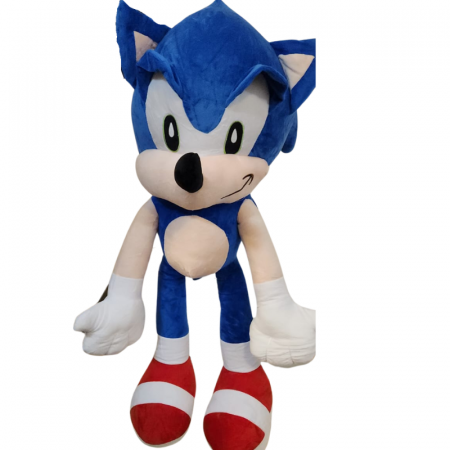 Jucarii de plus - Jucarie Plus Ariciul Sonic 80 cm – Aventuri Super-Sonice pentru Copii