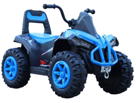 ATV Electric pentru Copii cu Baterie 6V 4Ah, Roti Late, Design Sport, Varsta 3 Ani +, ALBASTRU [1]