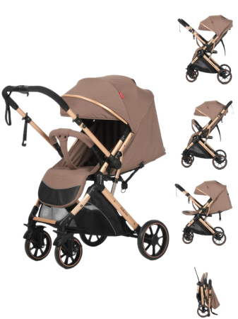 Carucioare si articole transport copii si bebelusi - Carucior Sport Tip Troller Pliabil, Maner Reversibil, Spatar Reglabil MARO