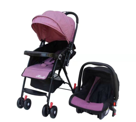 Carucioare si articole transport copii si bebelusi - Carucior Sport pentru Bebelusi, Maner Reversibil, Pliere cu o Mana, Spatar Reglabil, Copertina Extinsa, VIOLET