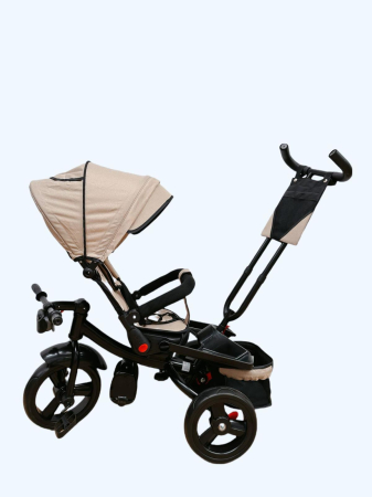 Tricicleta Evolutiva 4 in 1 cu Scaun Reversibil, Maner Parental, 8 Luni+, Crem [3]