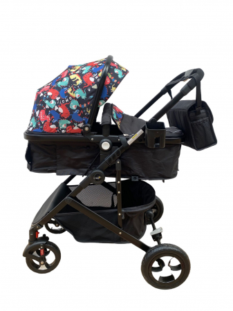 Carucioare - Carucior copii 2 in 1 - Model Dinozaurii Veseli