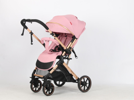 Carucior Sport Tip Troller Pliabil, Maner Reversibil, Spatar Reglabil ROZ BOMBON [6]