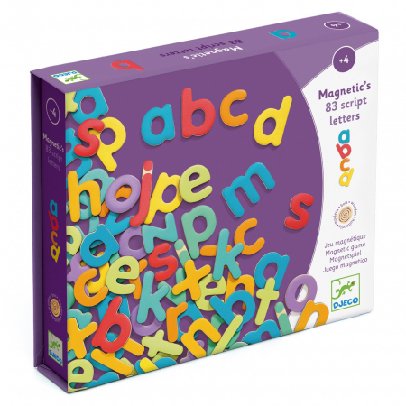 Joc magnetic 83 litere colorate, Djeco [2]