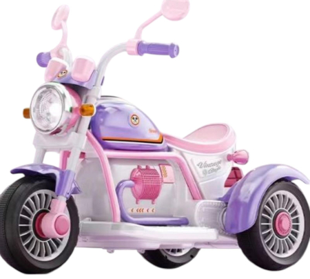 Masinute si vehicule pentru copii - Motocicleta Electrica Copii, 6V Roz, 3 roti, Lumini si Sunete, Bluetooth – 3–7 ani