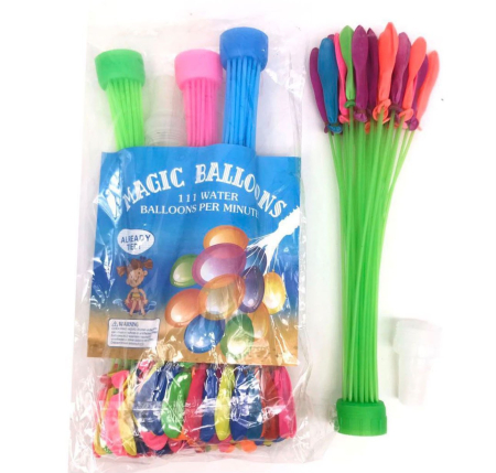 Jucarii copii si bebe - Set Baloane cu Apa pentru Copii, Distractie de Vara, 32 x 15 cm, Multicolor
