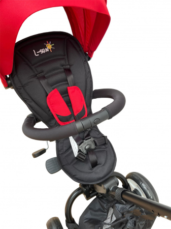 Tricicleta Pliabila pentru Copii, Reversibila, Spatar Reglabil -  L-Sun Rosu [4]