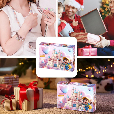 Set Creativ DIY pentru Bratari, Blind Box, cu Margele si Talismane Tematice, Multicolor [6]