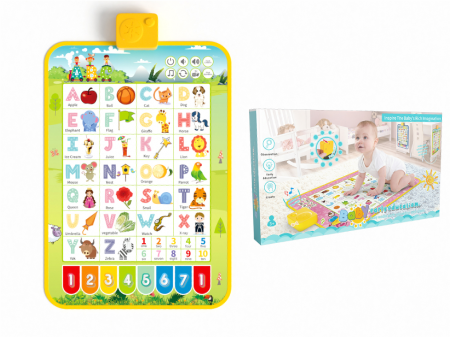Saltele interactive - Saltea interactiva bebelusi - litere si cifre