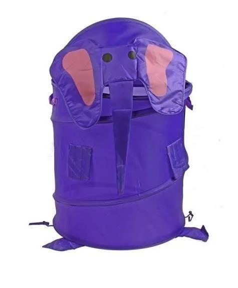 Depozitare jucarii - Cos de Rufe Pliabil, 20 L, din Poliester pentru Haine si Jucarii, Elefant