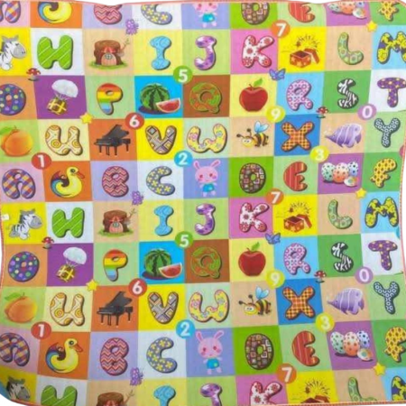 Covor de Joaca Bebelusi Rulat - 2 FeteLitere/Animalute 180/200/1 cm [1]