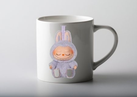 Cani Personalizate - Cana Personalizata Labubu Somnoros | Cadou Adorabil pentru Copii si Fani Labubu