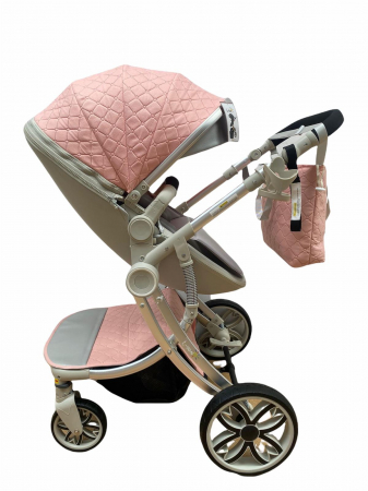 Carucior multifunctional 2 in 1, Roz  – Confort si Siguranta [3]